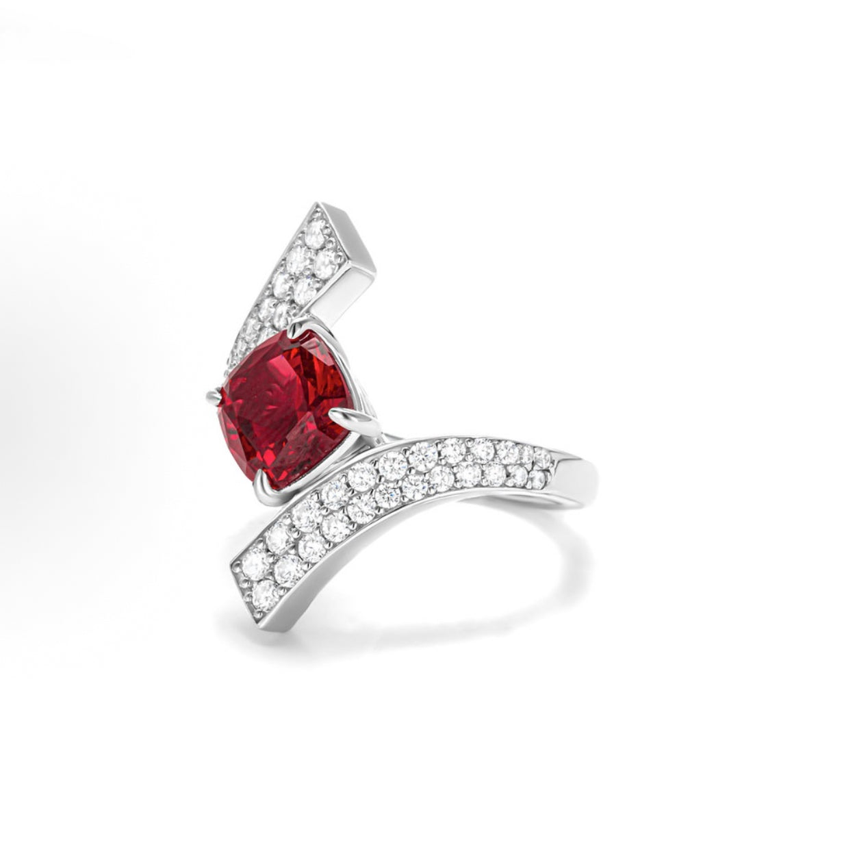 GAONAS Red Ring 925 silver